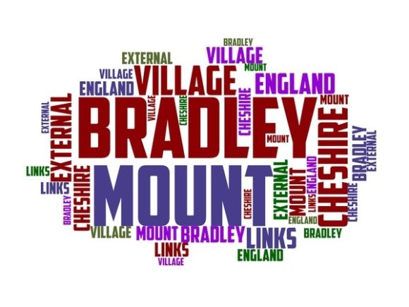 Mount Bradley Typography Sticker