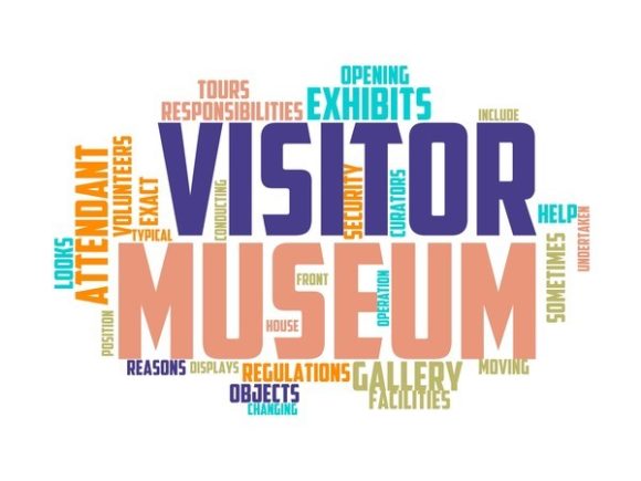 Museum Attendant Typography Sticker