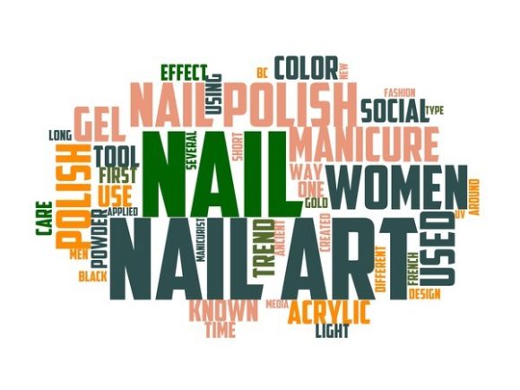 Nail Art Typography Wallpaper
