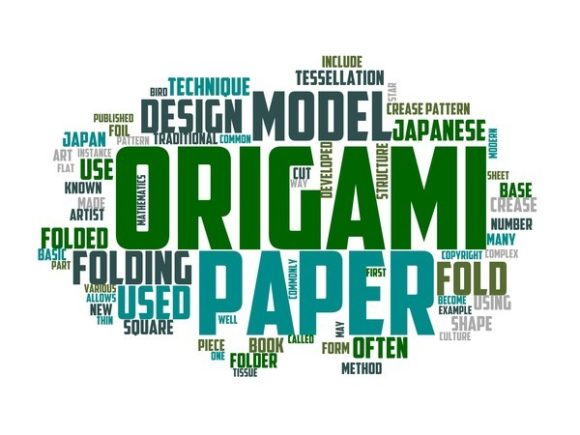 Origami Typography Banner: Your Hand-Drawn Wordcloud for Real-Life Creative Projects
