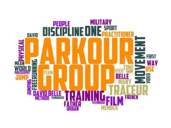 Parkour Typography Print