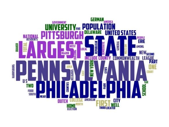Pennsylvania Typography Print
