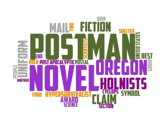 Postman Typography Print: Hand-Drawn Word Cloud Art