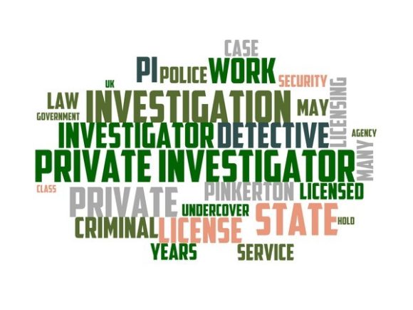 Private Investigator Typography Book Cov