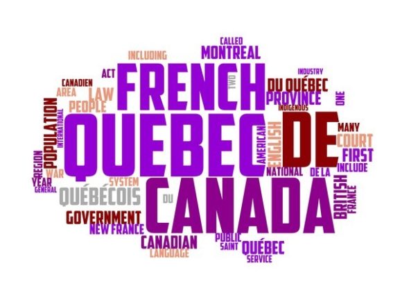 Quebec Typography Tie Dye