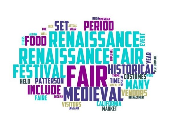 Renaissance Faire Typography Book Cover