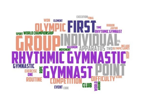 Rhythmic Gymnastics Typography Skinny Tu