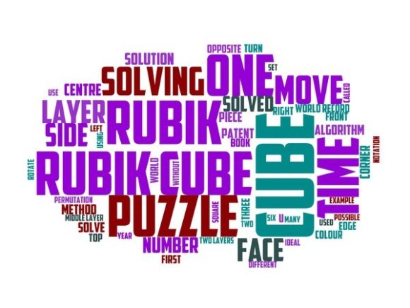 Rubik’s Cube One Handed Typography Tumbl